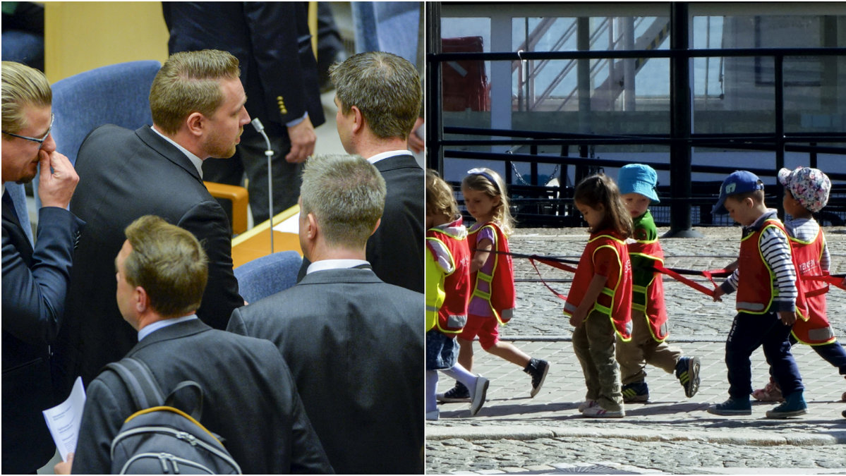 Sverigedemokraterna vill nu ändra i förskolans läroplan.